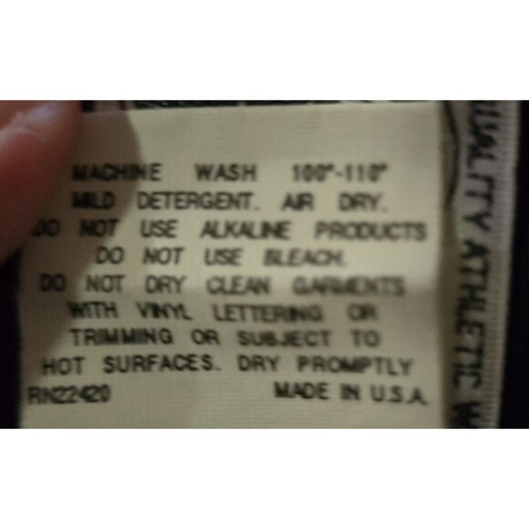 Vintage Powers Men’s Size 46 Enid Outlaws #25 Basketball Jersey Navy Blue TBL - Picture 15 of 15